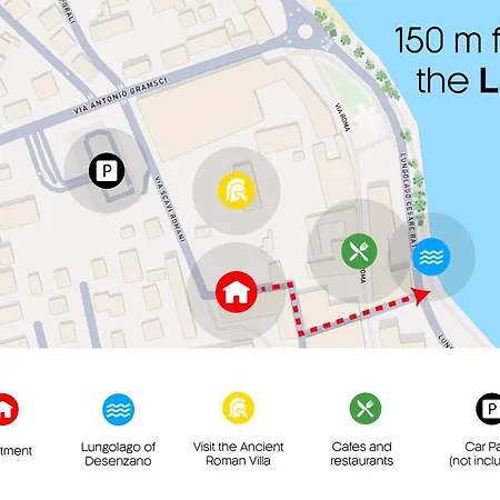 A 150m Dal Lago! Centralissimo A Desenzano Con Balcone Apartment